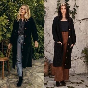 Dôen 'Mesa' Cardigan Sweater, Black, XS